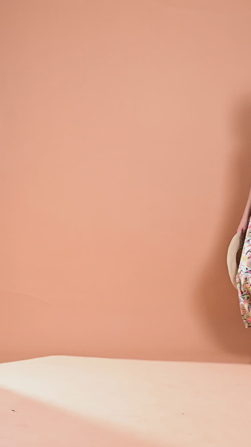 Multicolor Paisley Print Flared Midi Dress